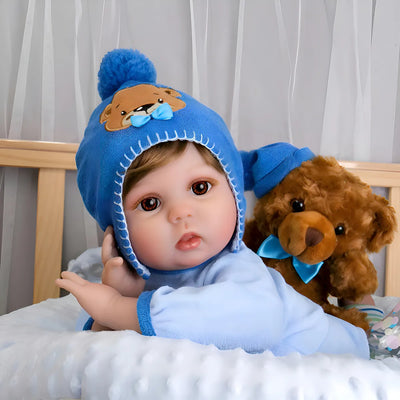 Reborn Bebe Niño Realista 55 Cm Silicona Cuerpo De Algodón
