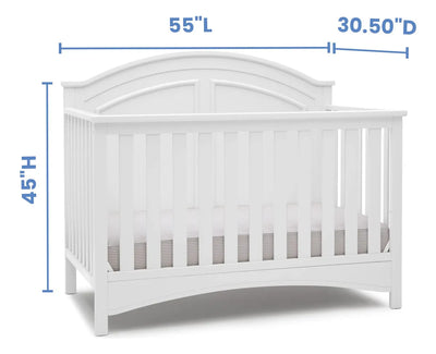 Cuna Convertible 6 En 1 Blanca Certificado Greenguard Gold