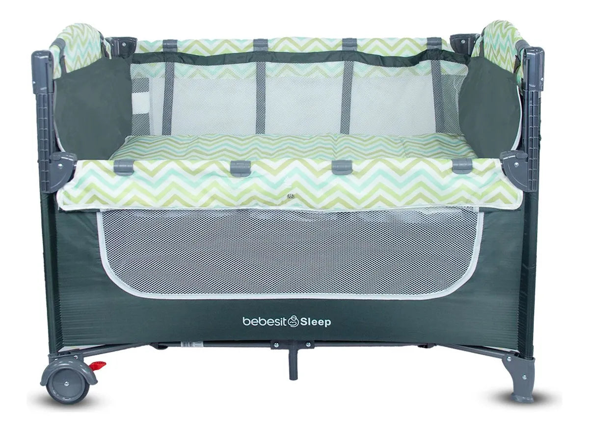 Cuna Corral Colecho Para Bebe Con mosquitero Sleep 2 en 1 Bebesit Incluye Bolsa de viaje