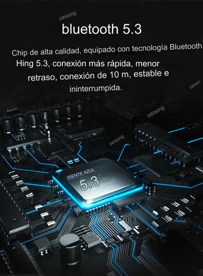 Auriculares Bluetooth Deportivos Batería De Larga Duración Negro