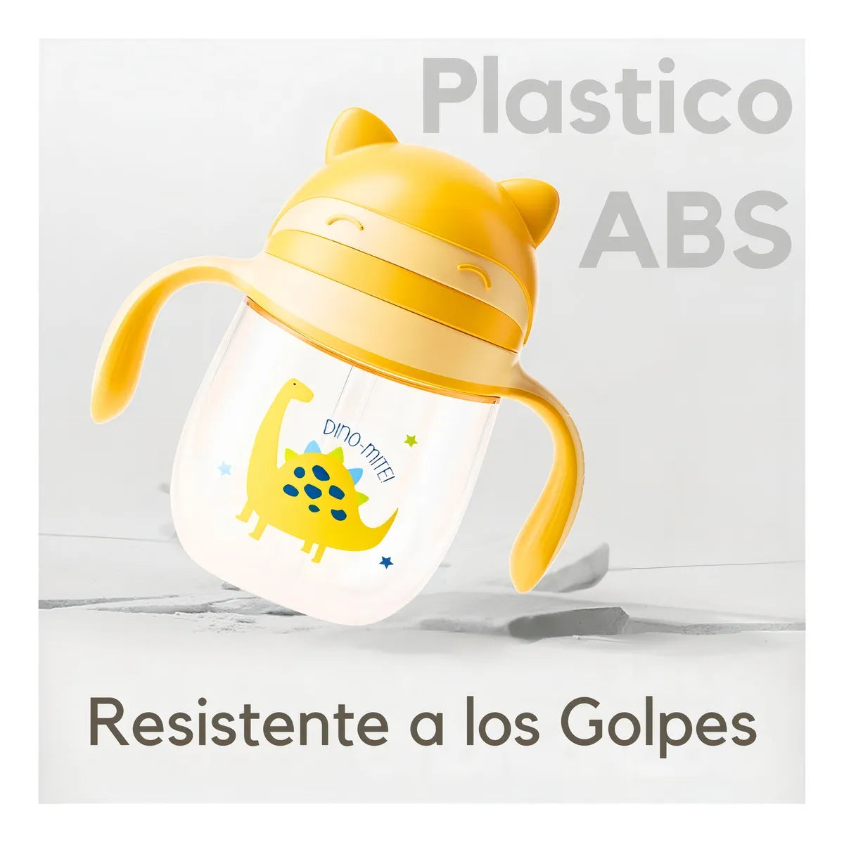 Vaso Entrenador Para Bebe Pitillo 360° Tritan Con Colgadera Color Verde Musgo