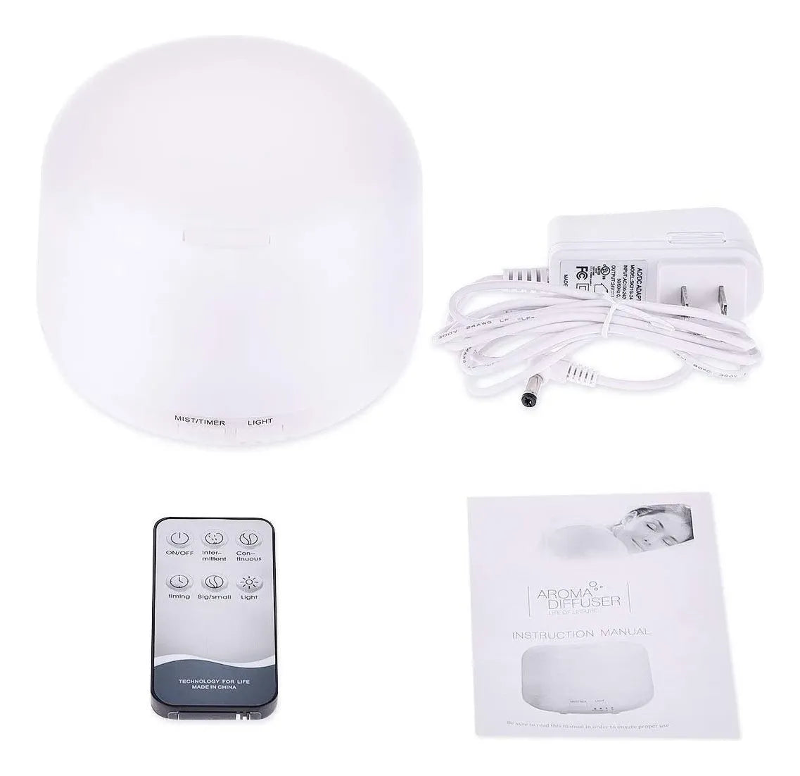 Difusor De Aromas De 300ml Luces Y Control, Incluye Esencia - Blanco