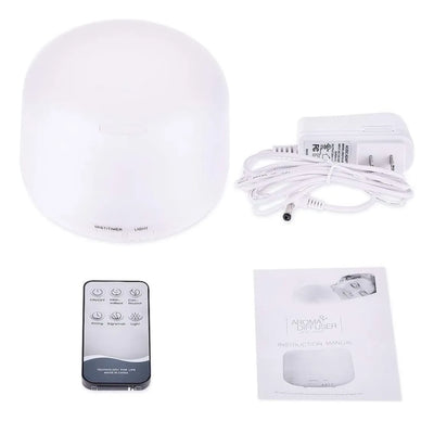 Difusor De Aromas De 300ml Luces Y Control, Incluye Esencia - Blanco