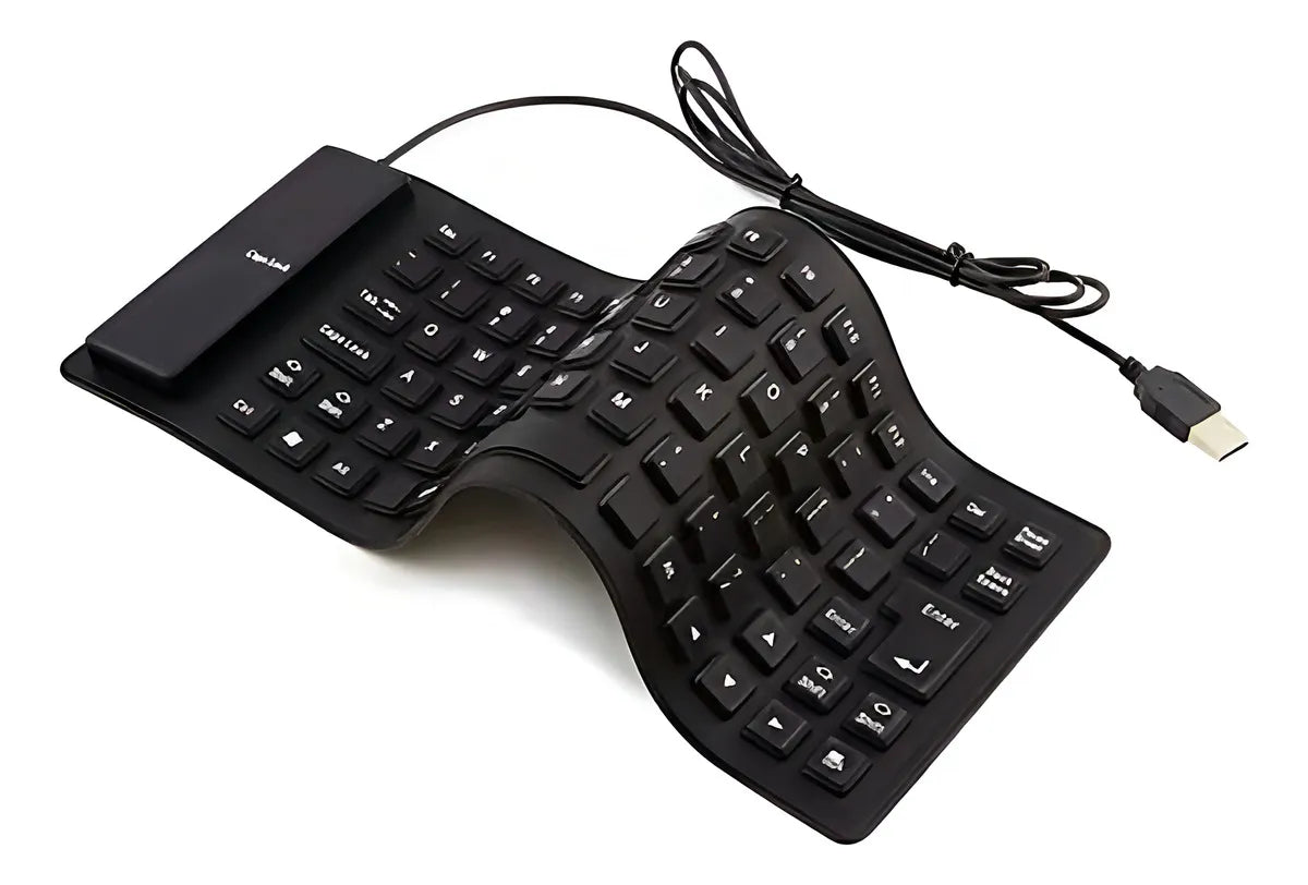 Teclado Silicona Plegable, Con Cable Usb, 85 Teclas, Teclado