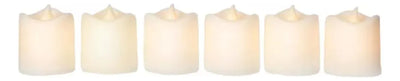 24 Velas Ligeras Electrónicas De Led Con Efecto Llama Luz Amarilla - Cilindro