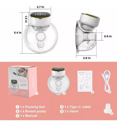 Extractor De Leche Materna Recargable Manos Libres My-373