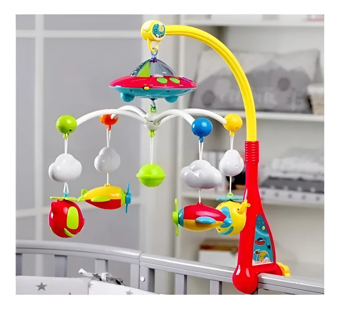 Movil Musical Cuna Para Bebe Proyector Y Control Remoto