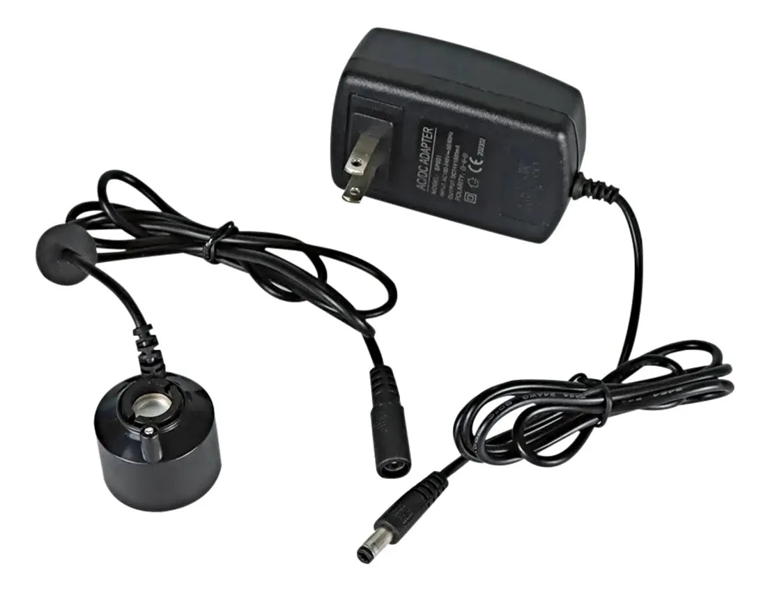 Kit Humidificador + Adaptador 24v, Incubadora, Vivero Negro
