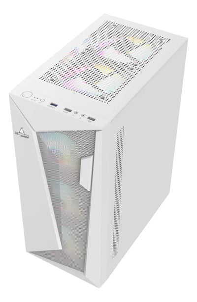 Gabinete Gamer Iceberg Flow D Blanca Argb 4 Ventiladores Blanco