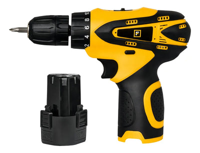 Taladro Atornillador Inalambrico Ferrenovo Color Amarillo