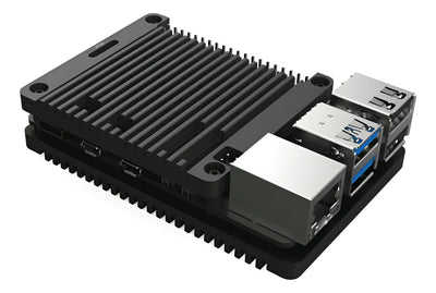 Carcasa Case Para Raspberry Pi 5 Aluminio Negro
