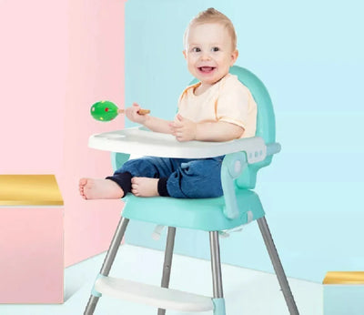 Silla Comedor Para Bebe Portátil Niños Color Niñ@s Gris