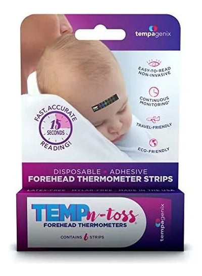 Tiras De Termómetro De Frente, 6 Unidades, Temp-n-toss