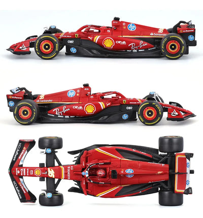 Burago 2024 F1 Ferrari Sf24 #16 Charles Leclerc Fórmula 1:43 Color Rojo