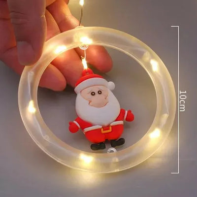 Instalación Luces Navideñas Aro Bola Figuras Navidad Multicolor