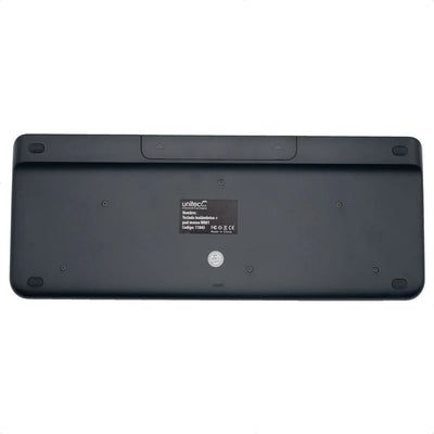 Teclado Inalámbrico Con Touchpad W001 Unitec Teclado Negro Idioma Qwerty