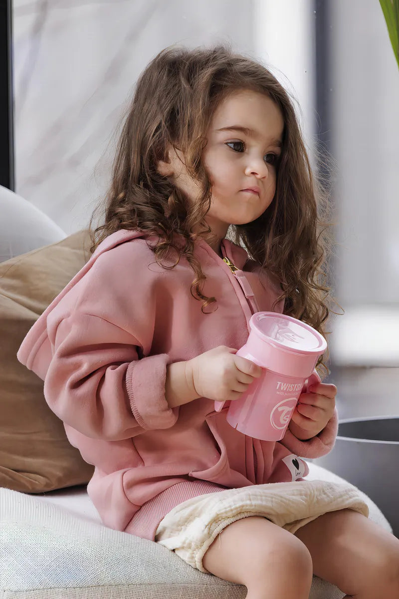 Vaso 360 Twistshake - Vaso De Entrenamiento Niños 230 Ml Color Rosa pastel Liso