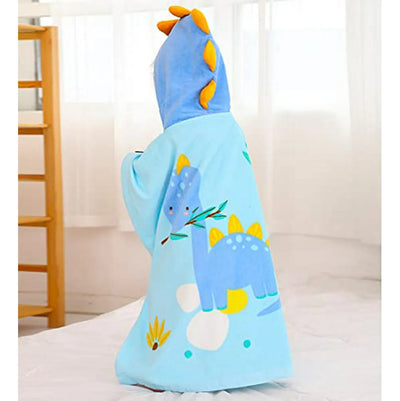 Toalla Poncho Infantil Con Capucha - Animales, Algodón, Play