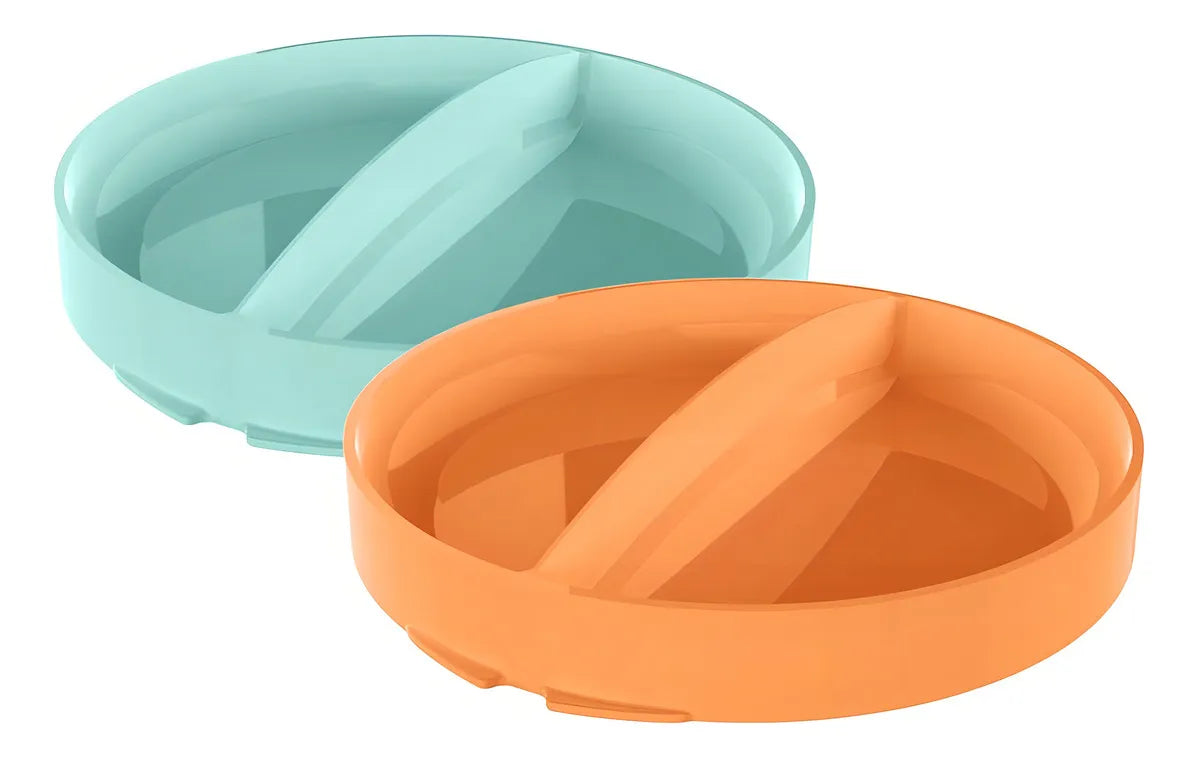 Silla Comedor Para Bebes Con Platos Color Gris