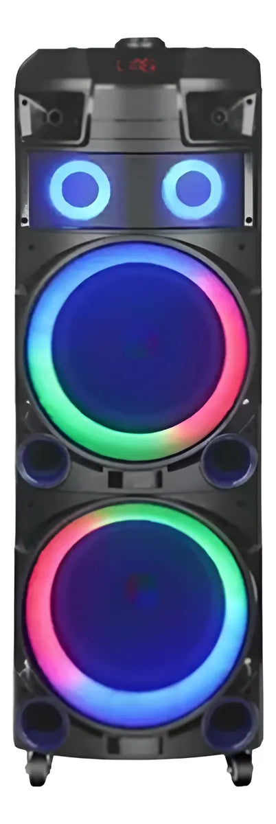 Parlante Bluetooth Ndr-7022 Torre Sonido Con Mic Negro