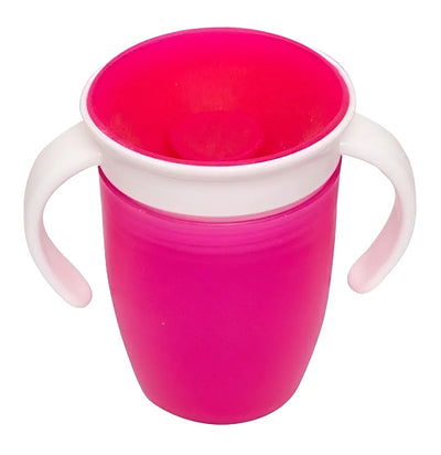 Vaso Entrenador Antiderrame 360 Para Bebé Rosa