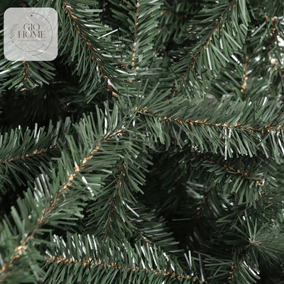 Arbol De Navidad Montañes 2m 610 Puntas 28 Ramas Gio Home Pino Navideño Look Natural Base Metalica Artificial Decoracion Con Bolas Adornos Extension Cintas Bombillos Botas Campanas Luces Estrella Noel