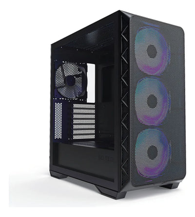 Montech Air 903 Max, E-atx Mid Tower Case, Alto Flujo De Aire, 3 X 140 Mm Argb Pwm Y 1 X 140 Mm Pwm Ventiladores Preinstalados, Panel Lateral De Vidrio Templado, Malla Frontal, Tipo C, Soporte 4090