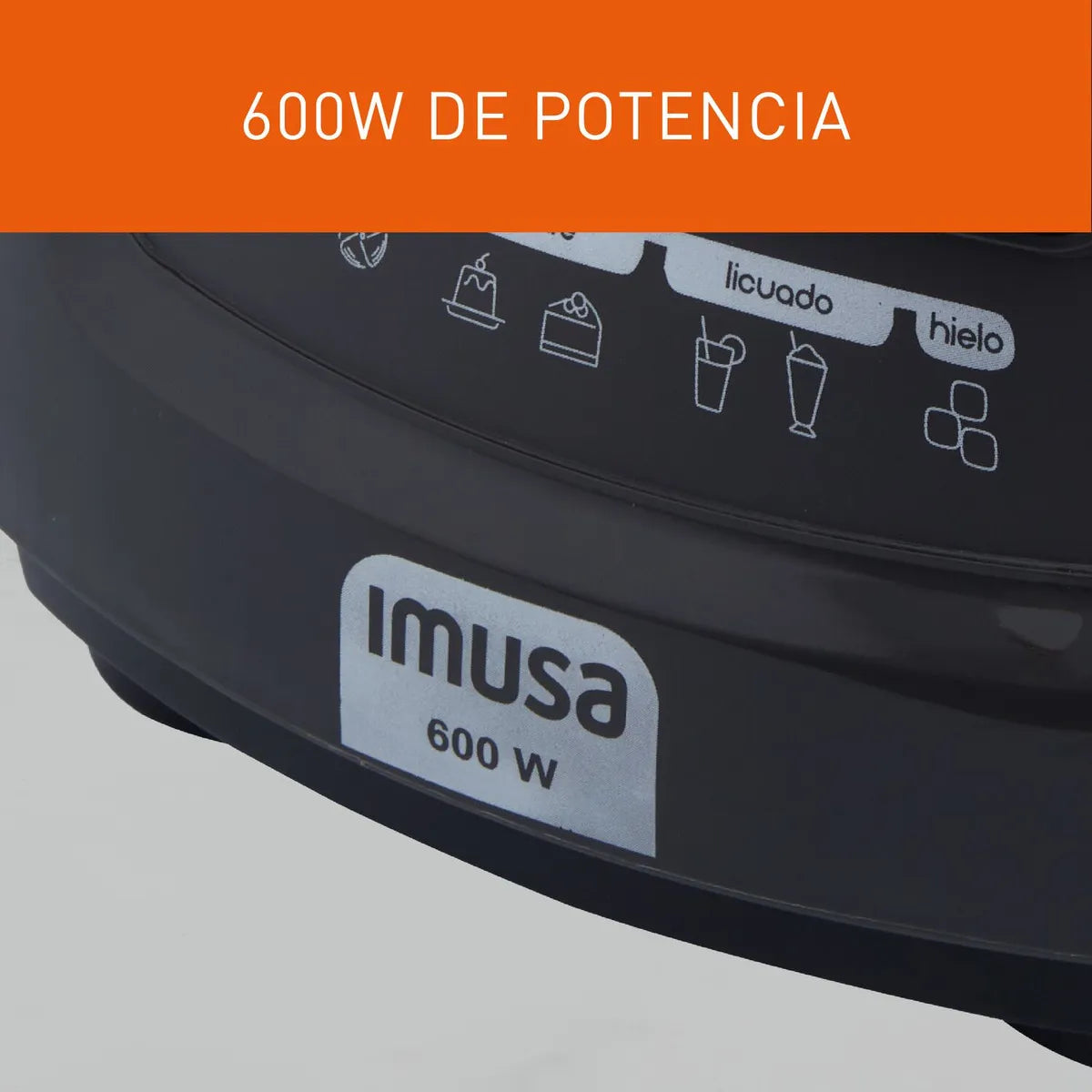 Licuadora Imusa Infiny Force 10, 1.75l, Vidrio, 600w Color Gris