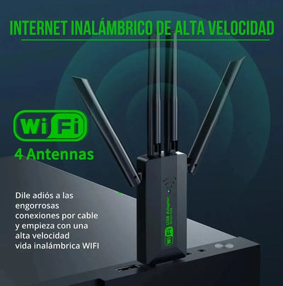 Antena Adaptador Wifi 5 Windows, Linux, Mac Os 10.9 - 10.15