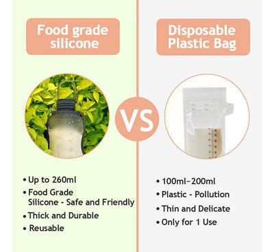 Bolsas De Silicona Ultra Silenciosas Y Reutilizables
