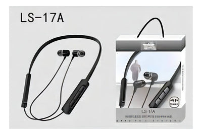 Audífono Bluetooh Diadema Nuca Cuello Microfono Control Color Negro