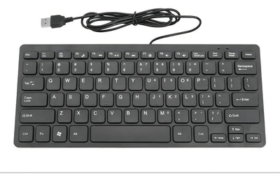 Teclado Alámbrico Aaa-1000 Compatible Con Windows Y Mac Color del teclado Negro