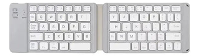 Mini Teclado Inalambrico Plegable Portatil, Bluetooth Color del teclado Blanco