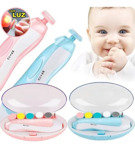 Lima De Uñas Para Bebes Con Lijas Intercambiables Azul Y Rosado