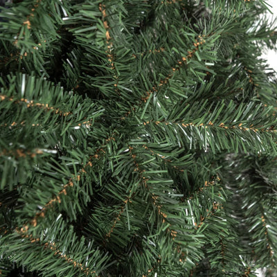 Árbol Pino De Navidad Cascada 2.25m Para Adornos Bolas Luces Verde Oscuro