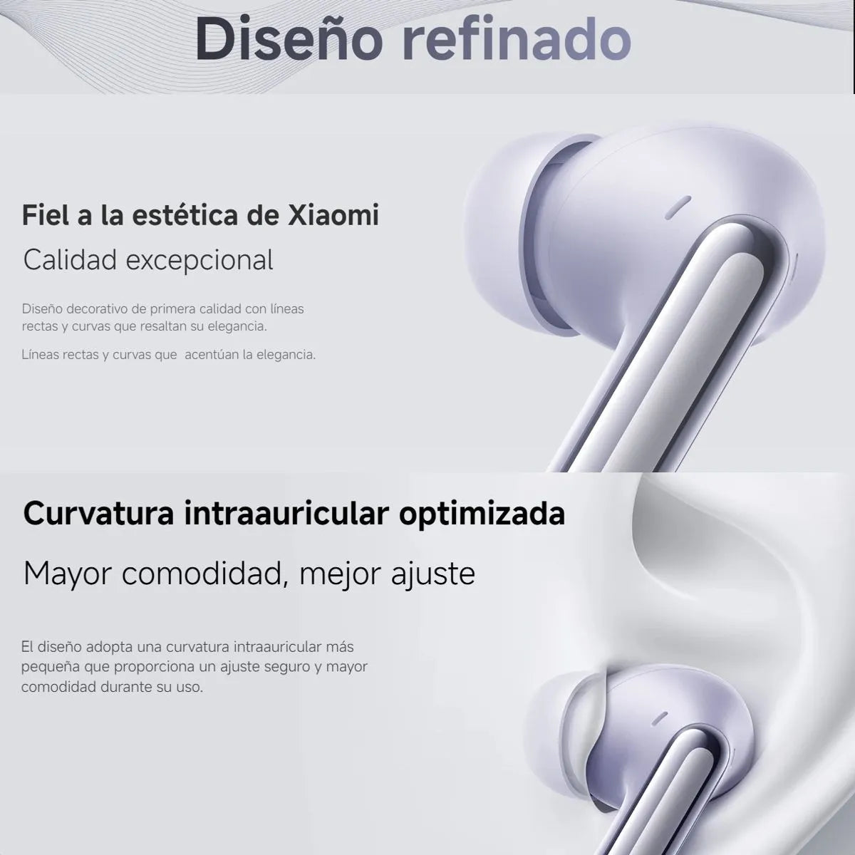 Xiaomi Redmi Buds 6 Pro, Auriculares Táctil, Anc, 3-mic, Wht Blanco