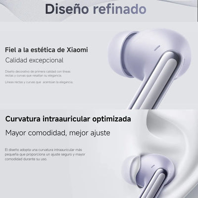 Xiaomi Redmi Buds 6 Pro, Auriculares Táctil, Anc, 3-mic, Wht Blanco