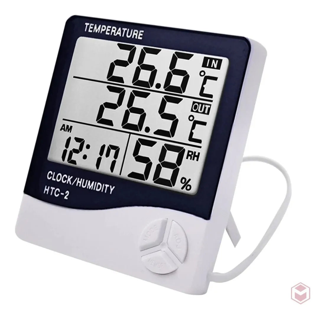 Termohigrometro Digital Higrometro, Termometro, Reloj Sonda