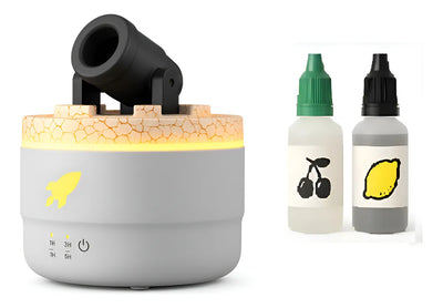Humificador Difusor De Aromas Olores Cañon Aros + 2 Esencias Blanco