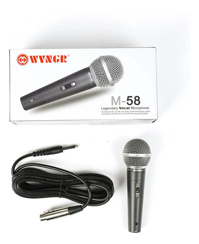Micrófono WVNGR M-58 Dinámico Cardioide color negroS