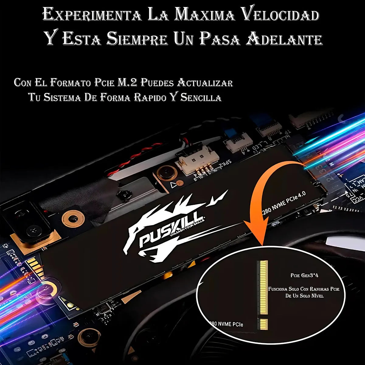 Hd Ssd M.2 2280 PUSKILL 256 GB NVMe PCIe 3.0x4 PSK-M2SSDP34-256g