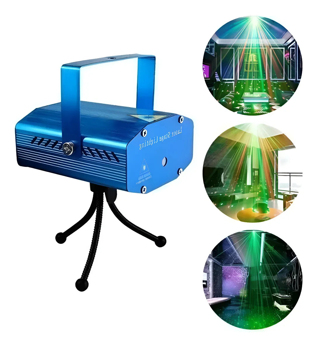 Proyector De Luces Decoración Navidad Puntos Colores Figuras Audífonos