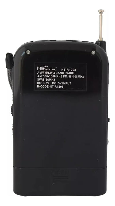 Parlante Bluetooth Antena Radio Batería Recargable Linterna Diseño