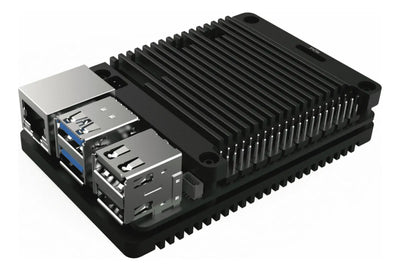 Carcasa Case Para Raspberry Pi 5 Aluminio Negro