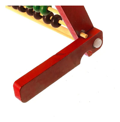 Abaco Didáctico Para Aprender Niños En Madera Aprendizaje Color Rojo