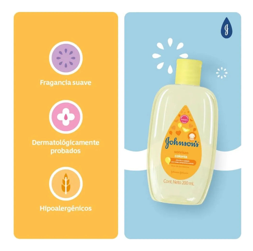 Colonia Johnson Sonrisas Bebé 200 Ml