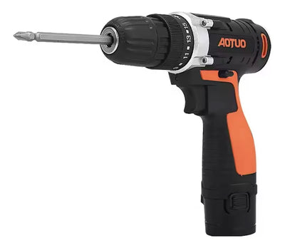 Taladro Destornillador Inalambrico 12 V + Kit De Herramienta Negro