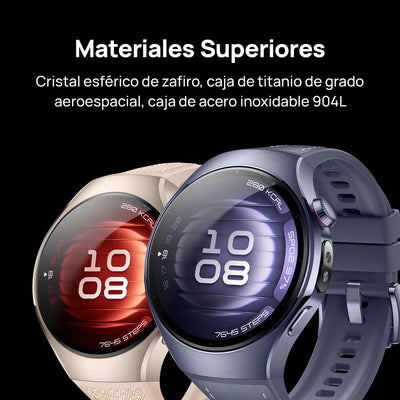 Smartwatch Huawei Watch 5 42mm Beige Esim, Gps, Wifi Bisel Negro Diseño de la malla Compuesto