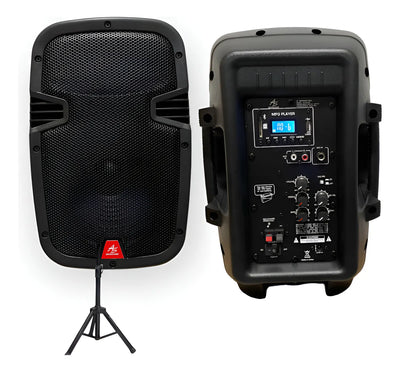 Parlante Activo American Sound 10 Pulgadas + Base Negro