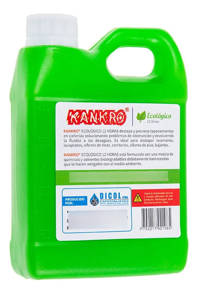 Limpiador Destapador Cañeria Ecológico Kankro 450 Ml Kankro